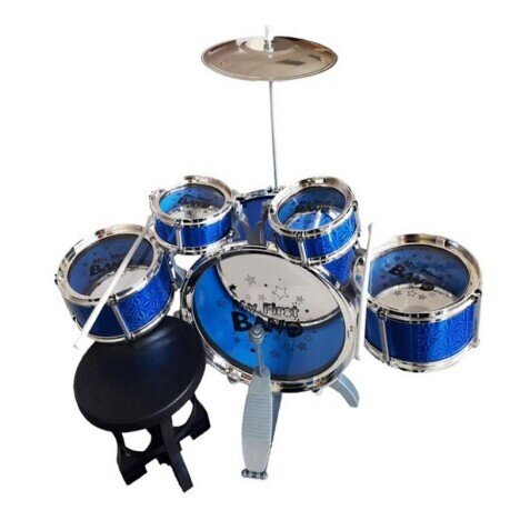 Set de Tobe cu Scaunel pentru Copii Jazz Drum